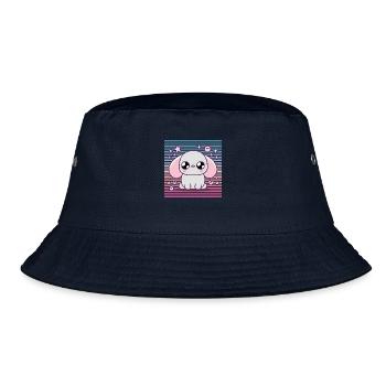 Design "Sweet Starry Paws" - Bucket Hat - navy - Front