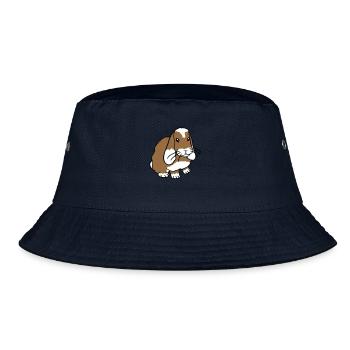 Bunny Rabbit Bunny Rodent Small Animal Cute - Bucket Hat - navy - Front