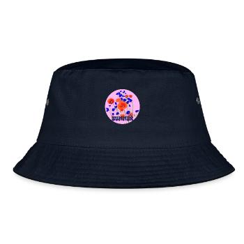 Sommer Mohn - Bucket Hat - Navy - Vorne