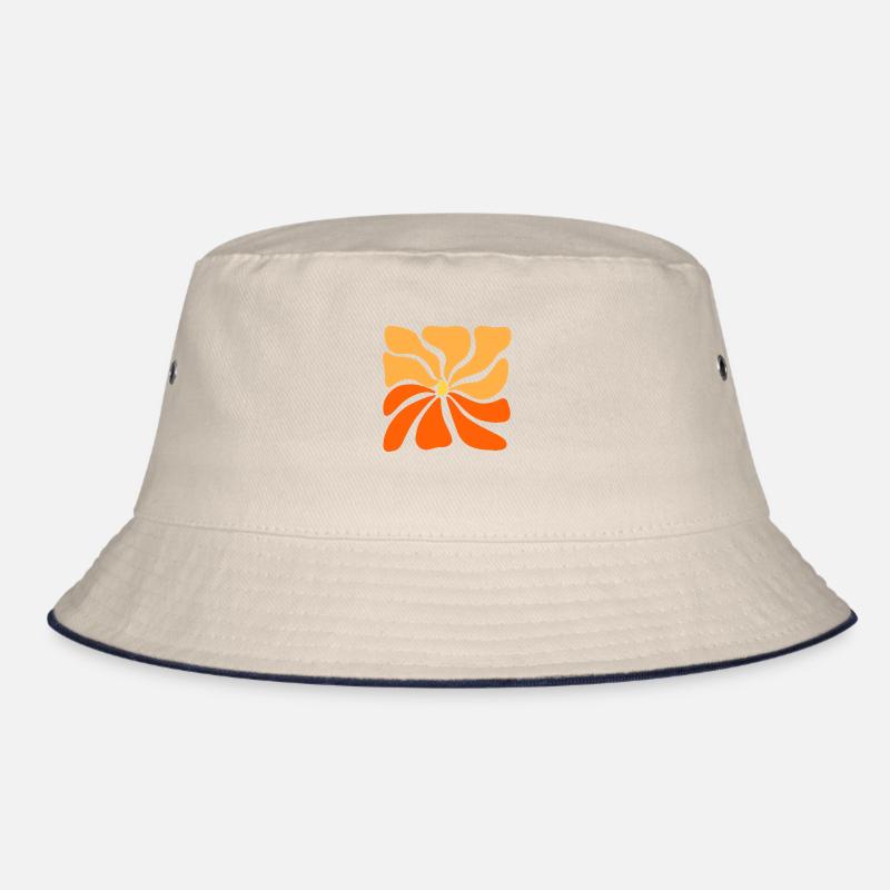 Helle abstrakte Blume - Modernes Blumendesign Bucket Hat