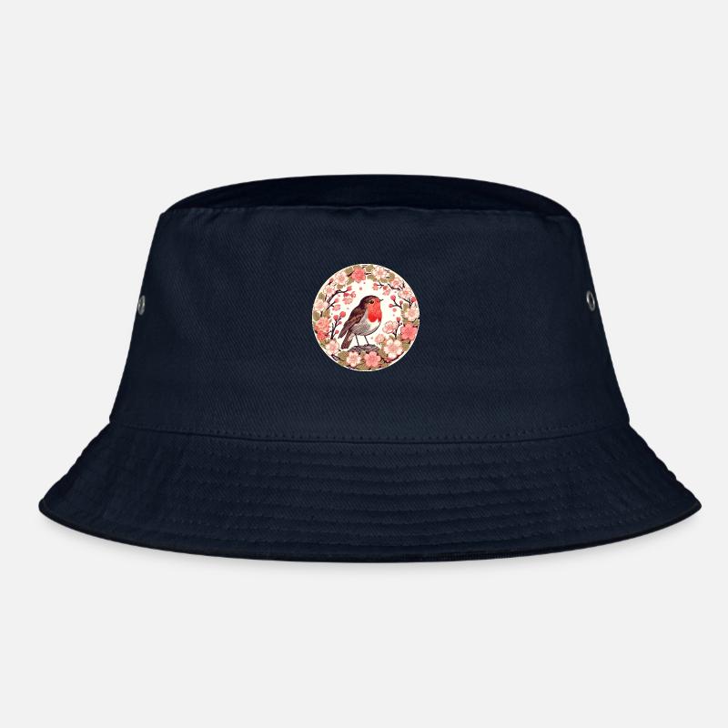 Cherry Blossom Robin Bucket Hat