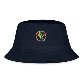 Fluttering Flame in Love - Bucket Hat - navy - Front