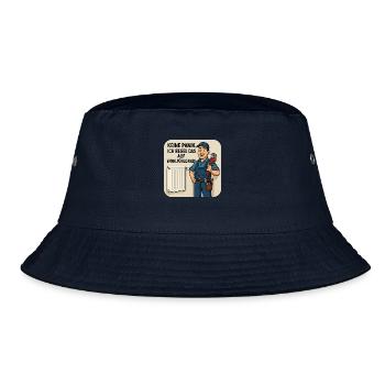 Heizungsbauer - Keine Panik.. - Bucket Hat - Navy - Vorne
