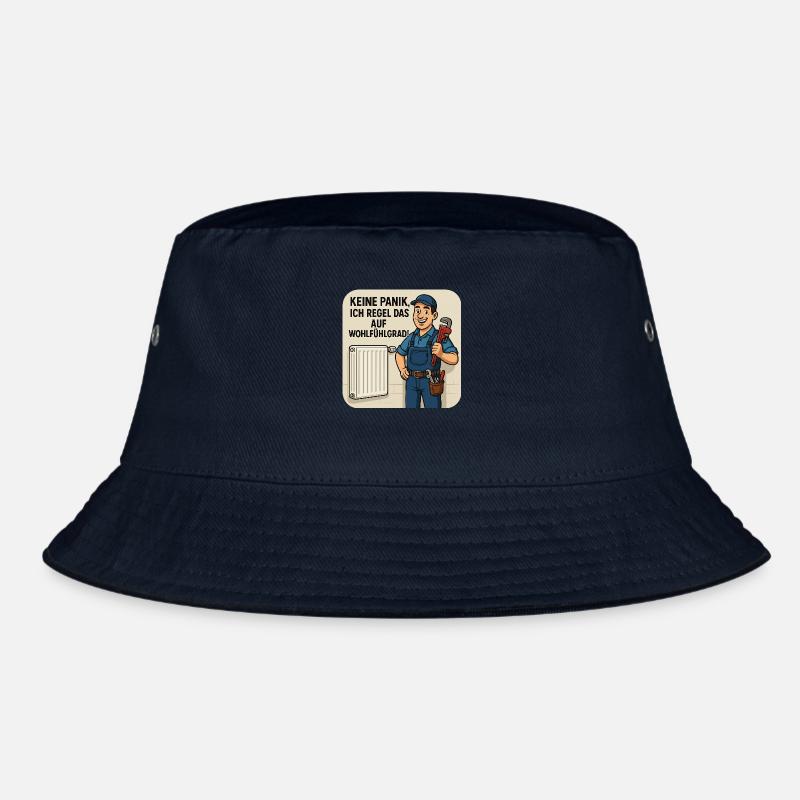 Heizungsbauer - Keine Panik.. - Bucket Hat - Navy