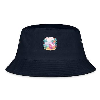 Sunset Spike – Beach Vibes Only - Bucket Hat - navy - Front