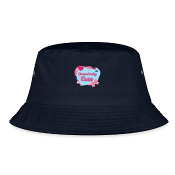 Chronically Cute Lolly Schleife Pillen Diamanten - Bucket Hat - Navy - Vorne