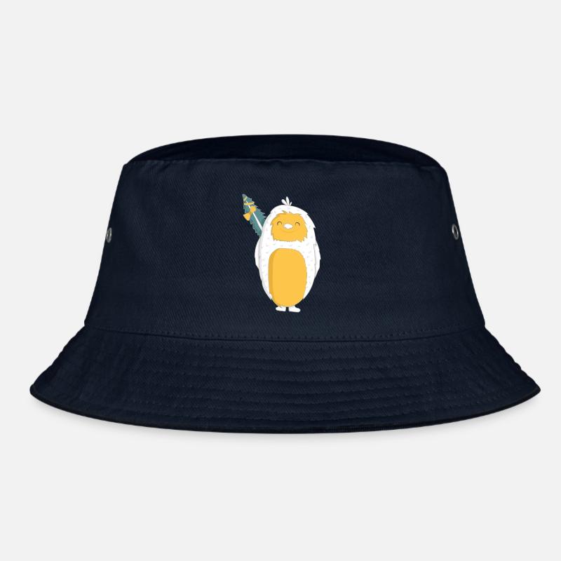 Yeti with Christmas tree Bucket Hat