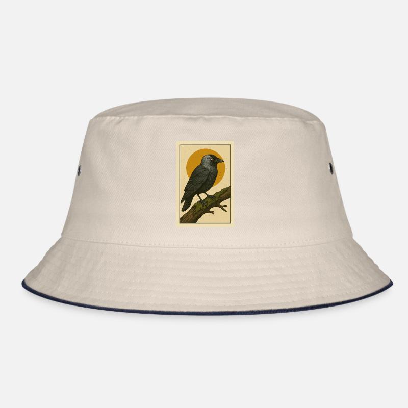 Chew Crow Jackdaw Bucket Hat