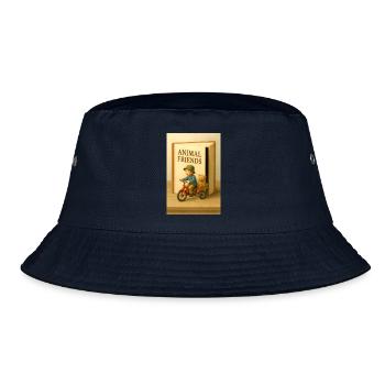 Book - Children's book - Bucket Hat - navy - Front