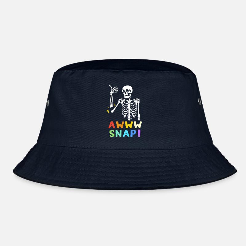 Knochenbruch Halloween Skelett Knochen Armbruch Bucket Hat
