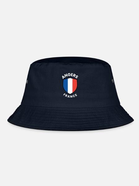 Angers France Schildemblem - Bucket Hat - Navy - Vorne