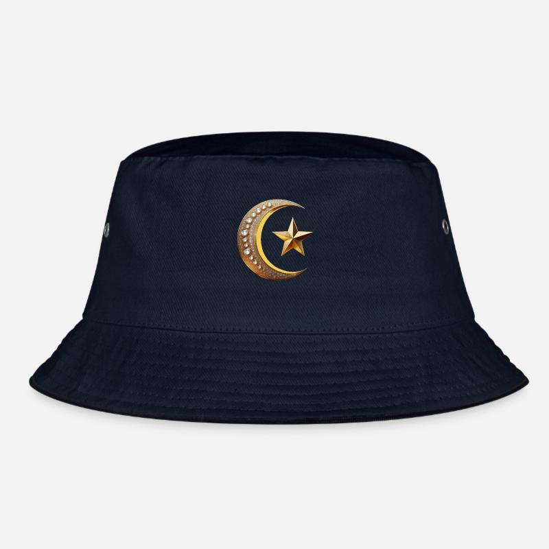 Islam Symbol Gold mit Diamant Bucket Hat