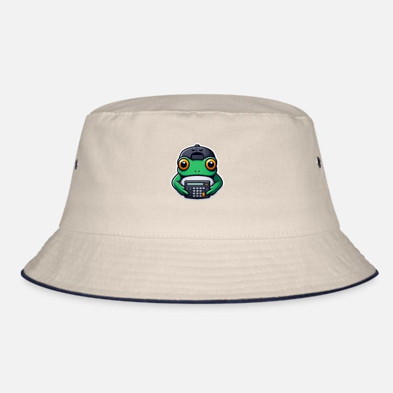 Frog with Calculator Bucket Hat