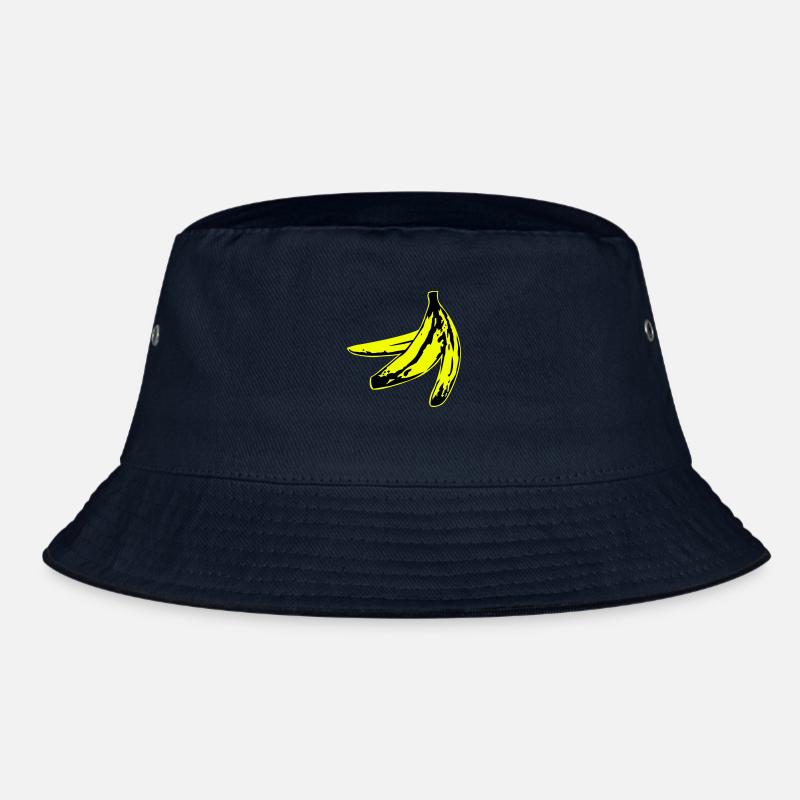 warholish banana peel Bucket Hat