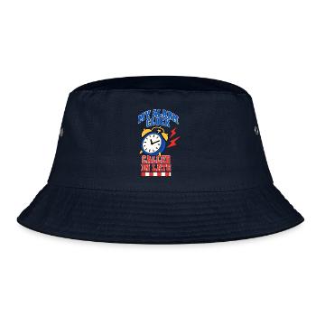 Wecker hat sich verspätet - Bucket Hat - Navy - Vorne
