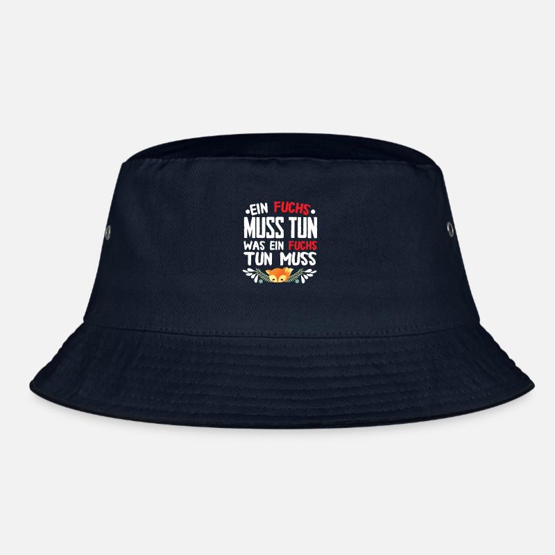 Was ein Fuchs tun muss? - Bucket Hat - Navy