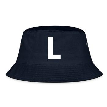 L - Bucket Hat - navy - Front