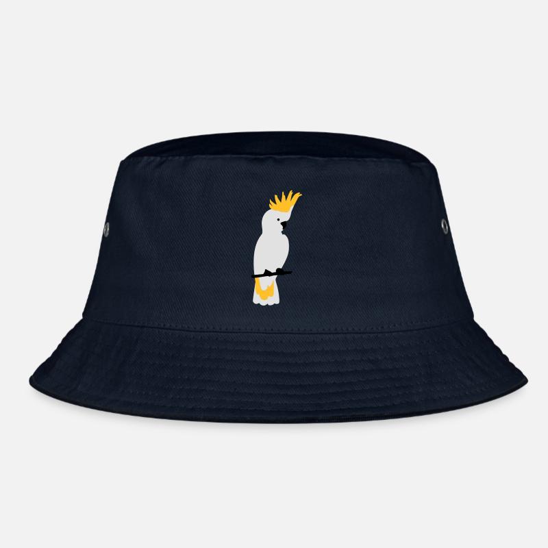 Kakadu Papagei - Bucket Hat - Navy
