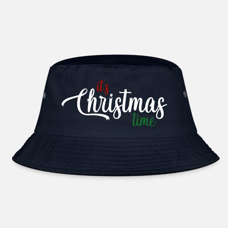 Kersttijd-Skript: Es ist Weihnachtszeit Bucket Hat