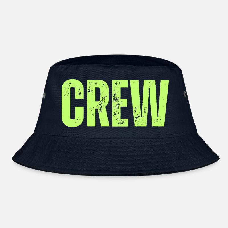 Crew Typography grün Bucket Hat