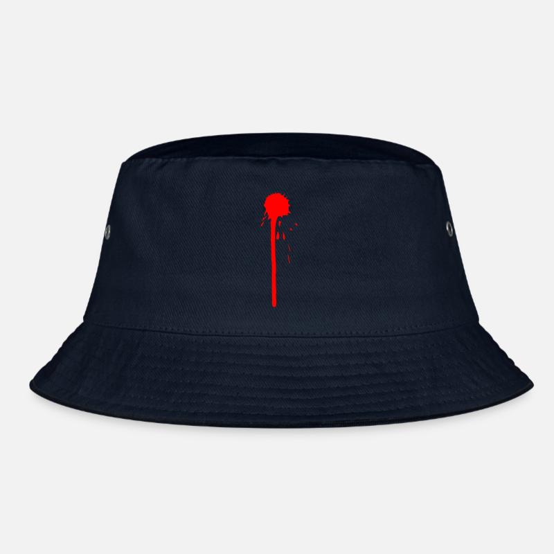Einschussloch Blutspritzer Bucket Hat