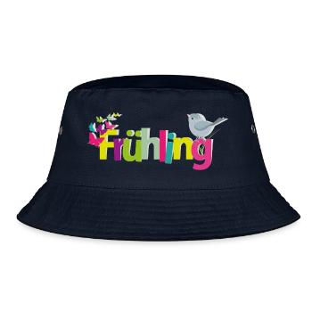 Frühling - Bucket Hat - Navy - Vorne