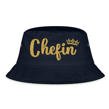 Chefin - Bucket Hat - Navy - Vorne