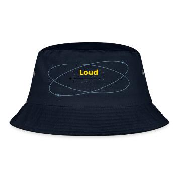 Loud in Silence helles Shirt - Bucket Hat - Navy - Vorne
