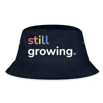 Still Growing Pride Rainbow Minimalist - Bucket Hat - navy - Front