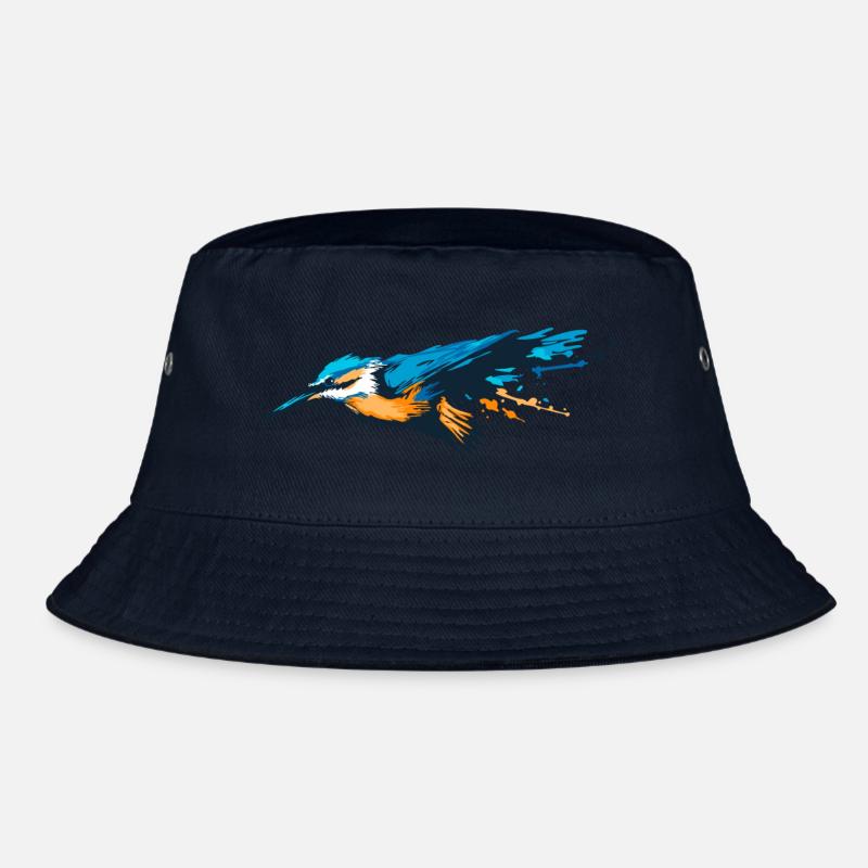 Eisvogel - Wächter der Flüsse - Bucket Hat - Navy