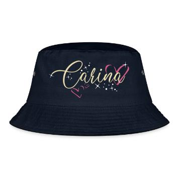 Carina Nom Prénom Calligraphie Coeur - Bob - marine - Devant