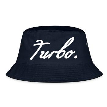 Turbo weis - Bucket Hat - Navy - Vorne
