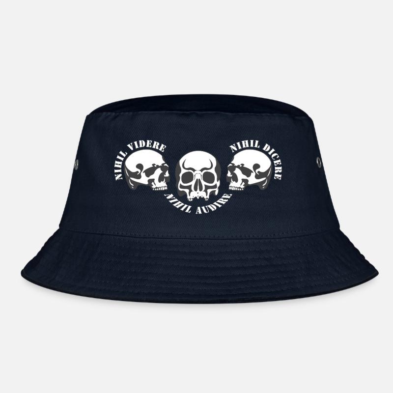Drei Schädel – Schädel-Trio Bucket Hat