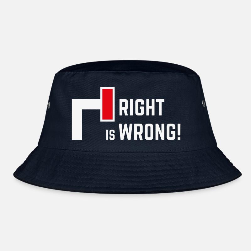 Right Is Wrong! Gegen Rechts & Rechte Parteien V1 Bucket Hat