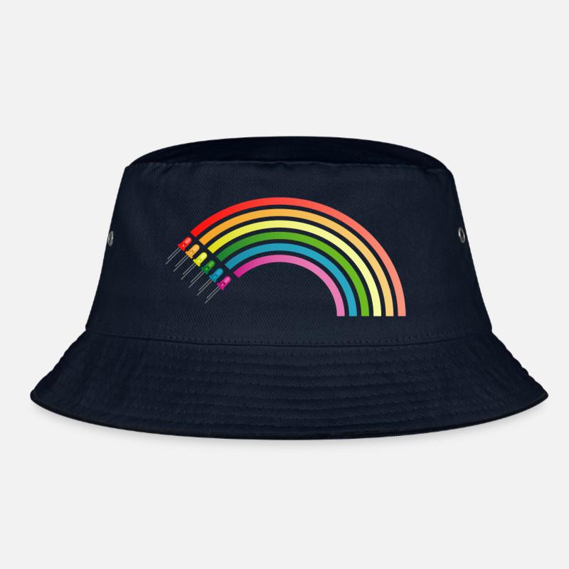 Regenbogen LED - Bucket Hat - Navy