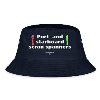 Scran spanners - Bucket Hat - navy - Front
