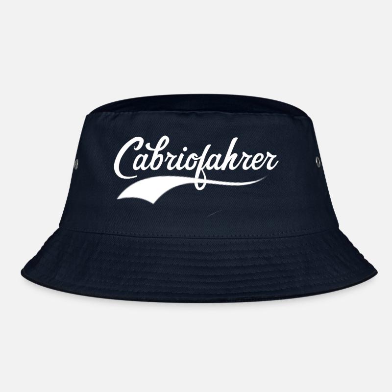 Cabriofahrer Statement coole Retro Schrift Cabrio Bucket Hat