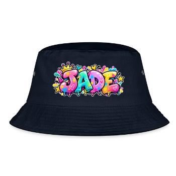 Nennen Sie Jade Graffiti Girly: die Königin der Straße! - Bucket Hat - Navy - Vorne
