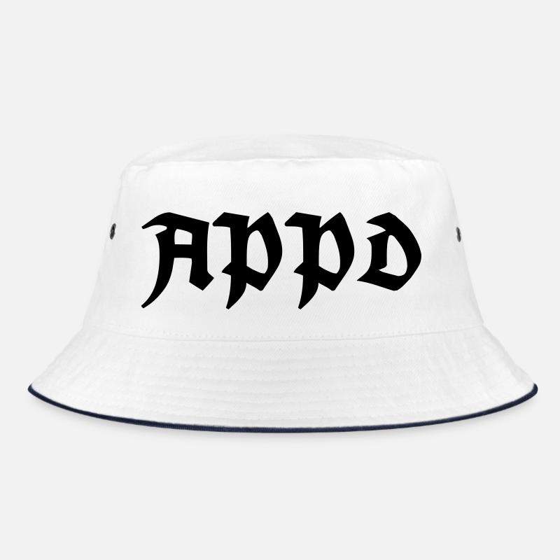 Arbeit ist Scheiße! - Bucket Hat - Weiß/Navy