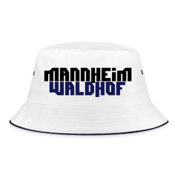 mannheim waldhof - Bucket Hat - Weiß/Navy - Vorne