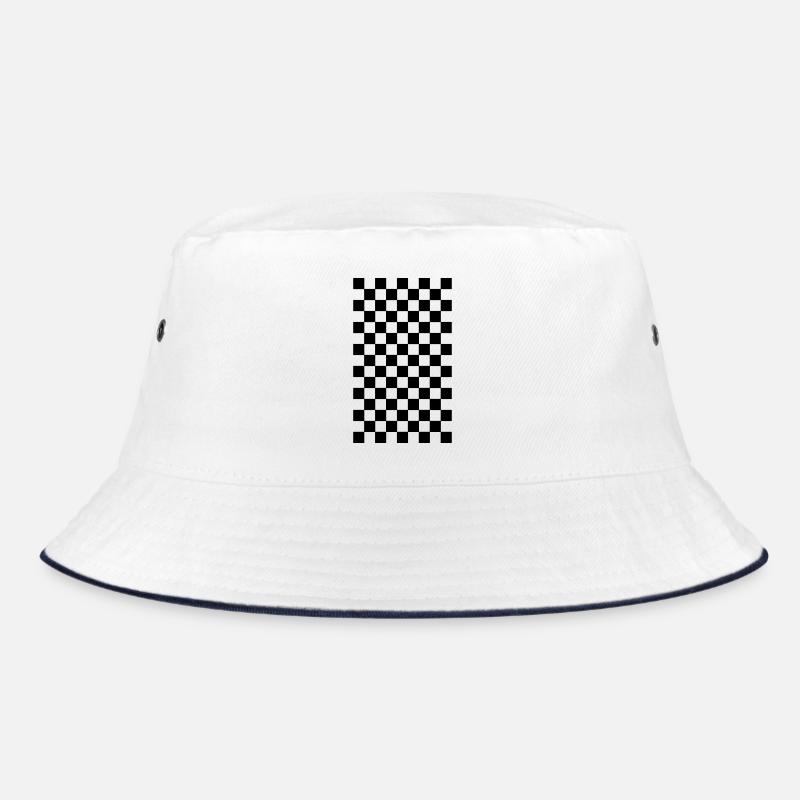 quadrillé pattern black white Bob