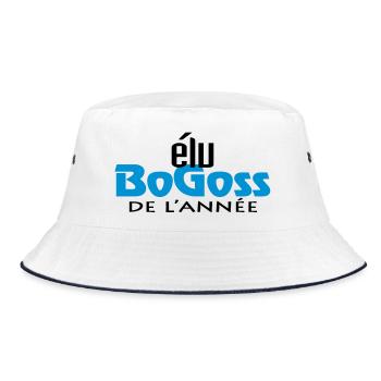 Bogoss Jahr (2c) - Bucket Hat - Weiß/Navy - Vorne