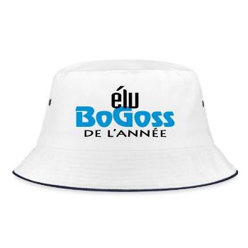 Bogoss Jahr (2c) - Bucket Hat - Weiß/Navy - Hinten