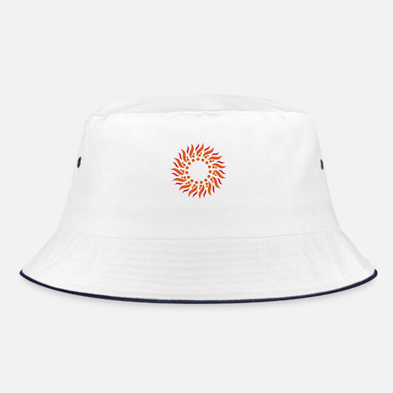 Psychedelic sun Bucket Hat