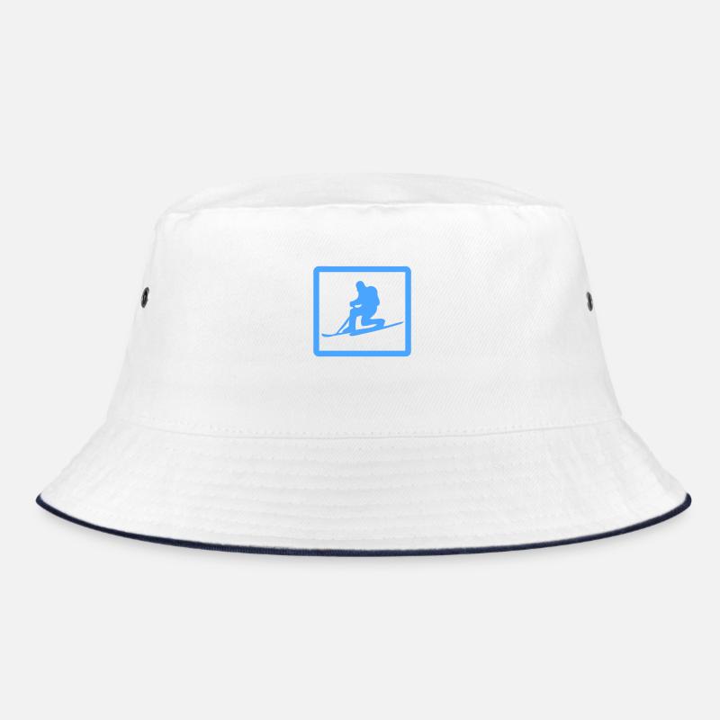 itelemark - Bucket Hat - Weiß/Navy