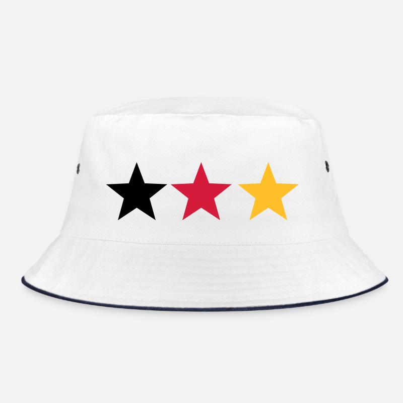 Schwarz rot gold Bucket Hat