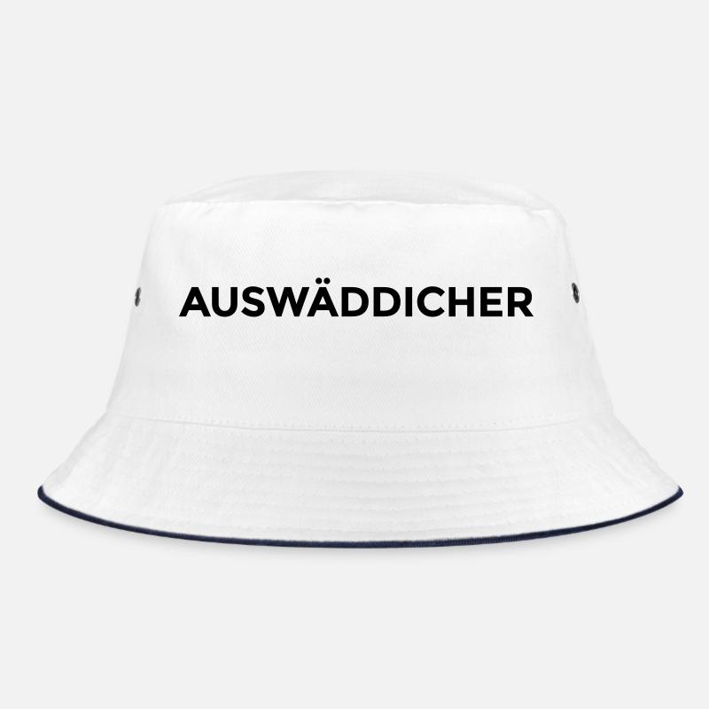 Auswäddicher - montserrat - Bucket Hat - Weiß/Navy