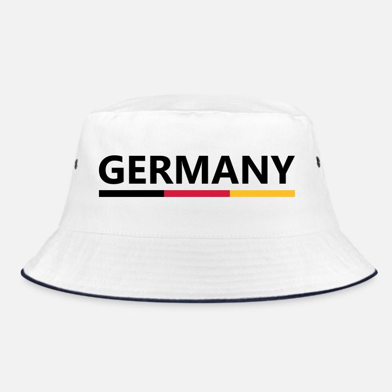 Germany - Bucket Hat - Weiß/Navy