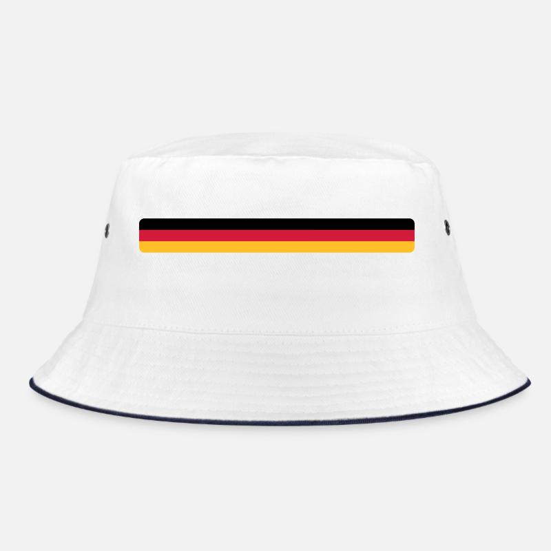 Deutschland - Bucket Hat - white/navy