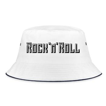 Lettrage Rock 'n' Roll (3D / POS / 1C) - Bob - blanc/marine - Devant